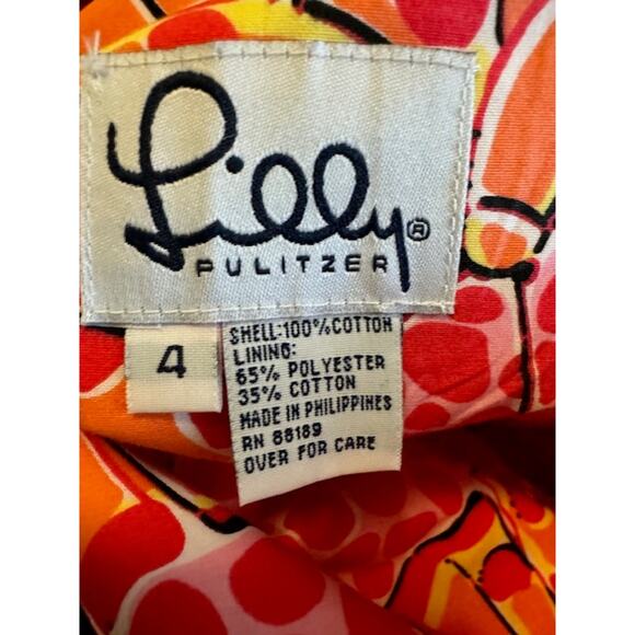 Lilly Pulitzer Reversible Vintage Zebra Butterfly Print Skirt 4 - Picture 5 of 5